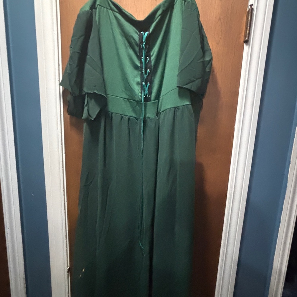 & Other Stories Green Maxi Dress